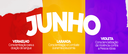 Campanhas do mês de junho: vermelho, violeta e laranja