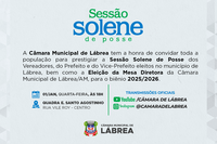 Convite - Sessão Solene de Posse